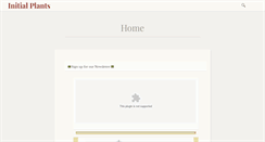 Desktop Screenshot of initialplants.com
